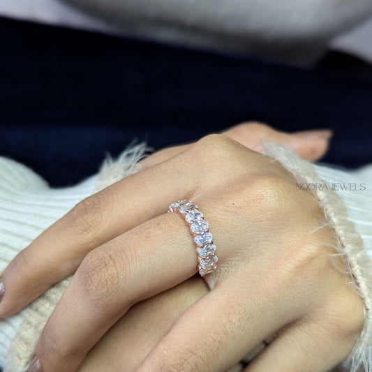 Oval-Cut Diamond Eternity Band