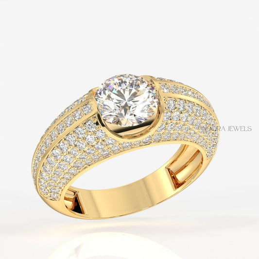 Bold Radiance Moissanite Ring