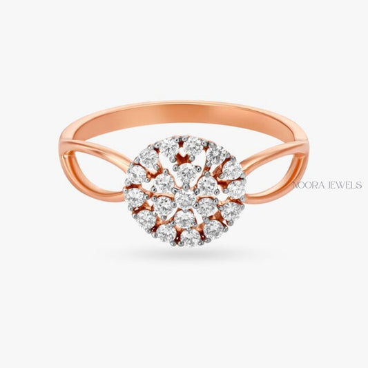 Floral Cluster Diamond Ring