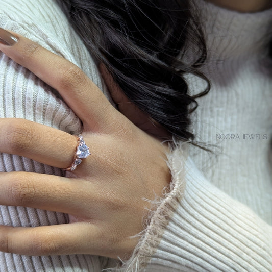 Heart-Shaped Diamond Engagement Ring