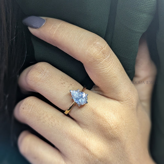Stunning Pear Cut Diamond Ring