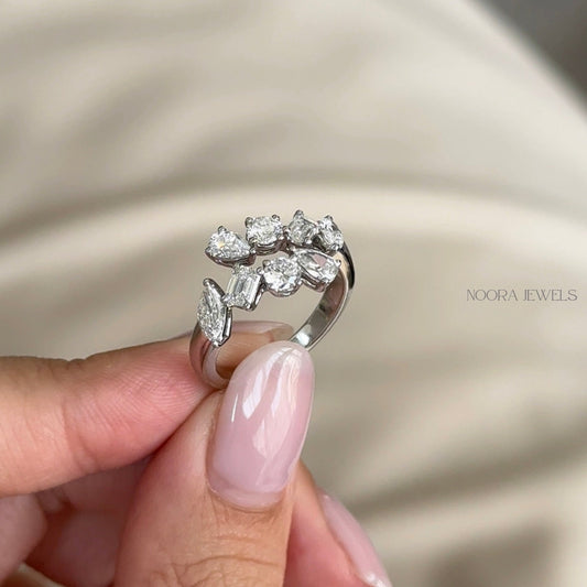 Exquisite Multi-Cut Diamond Ring