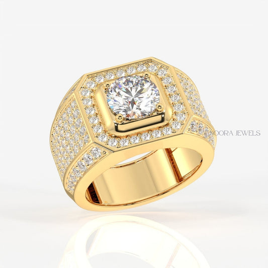 Luxury Cushion-Cut Diamond Ring