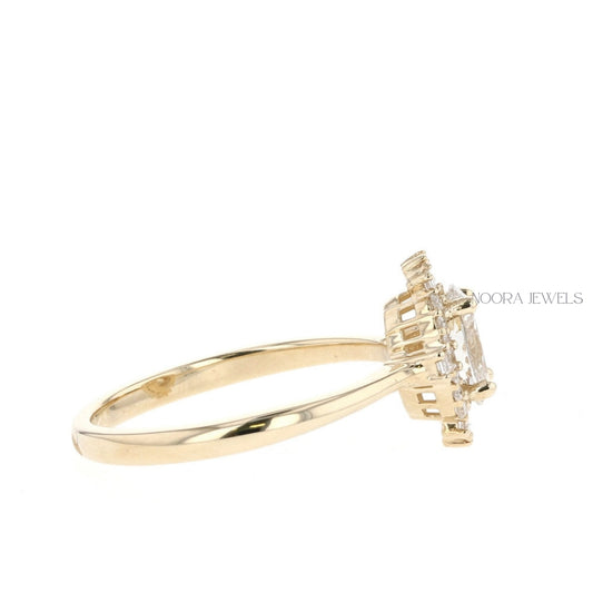 Oval Cut Halo Diamond Ring