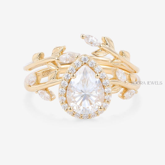 Vintage Art Deco Emerald-Cut Diamond Halo Ring